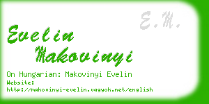 evelin makovinyi business card